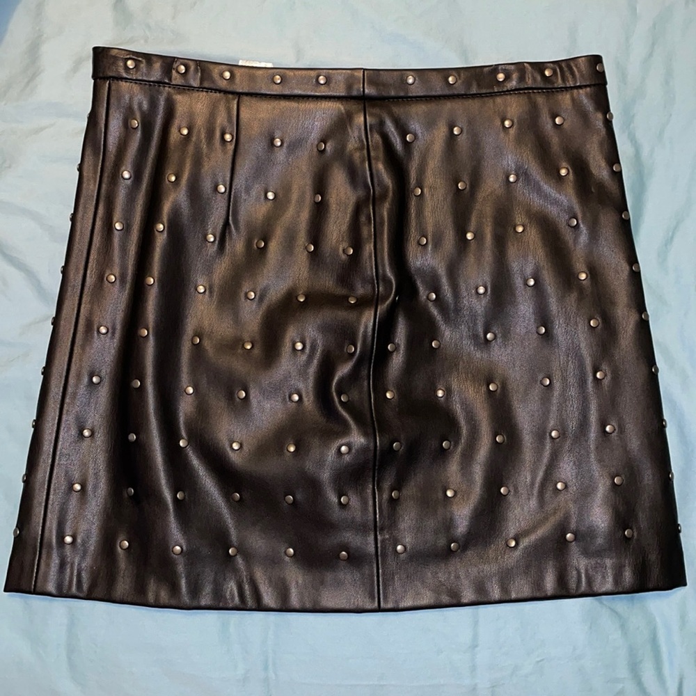 Zara faux leather mini skirt
